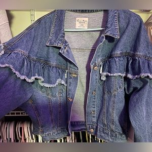 Ruffled Denim Jacket